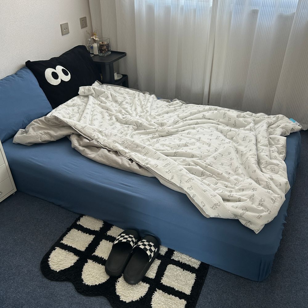 水洗全棉小猫AB版夏被